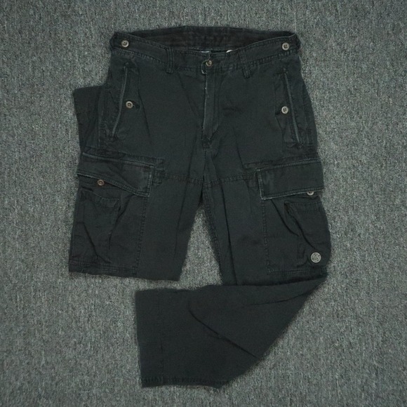 Polo Ralph Lauren Other - VINTAGE Polo Ralph Lauren Pants Men 31x30 Black Cargo Military Utility Distress